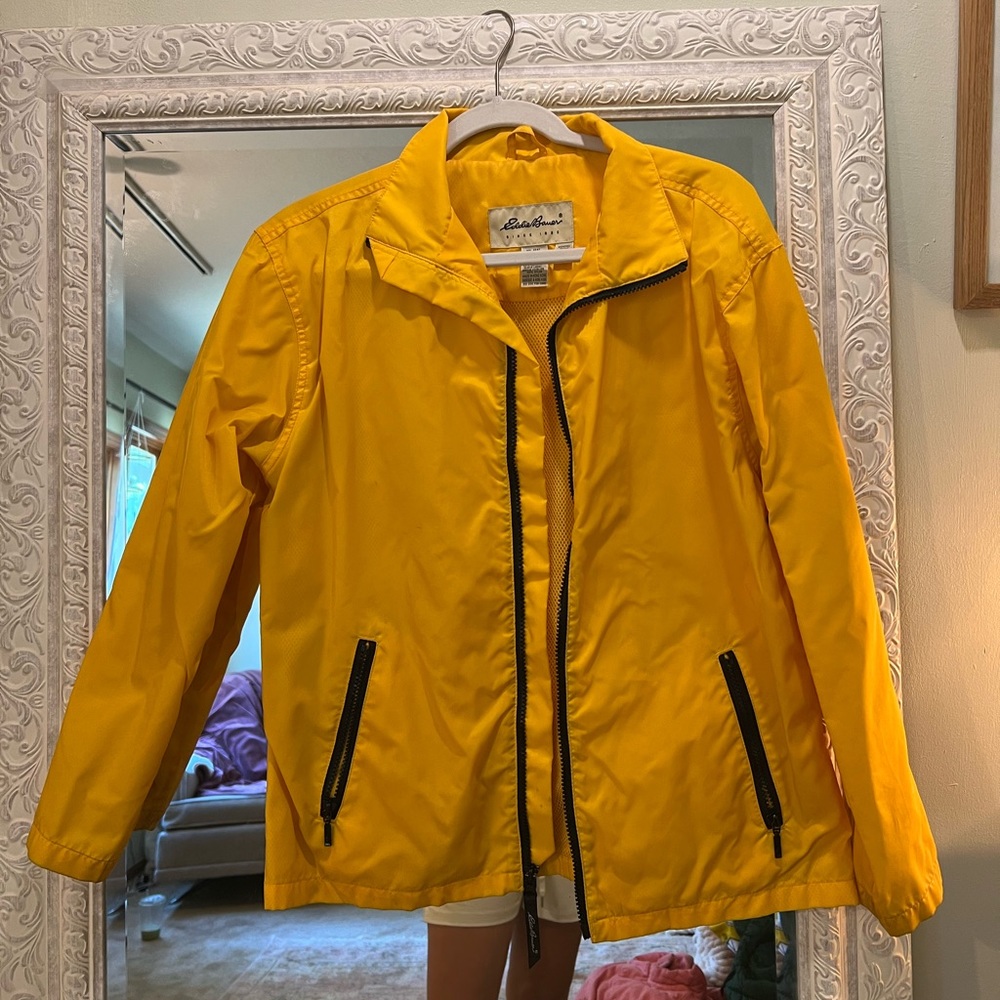 Yellow Eddie Bauer Rain Jacket